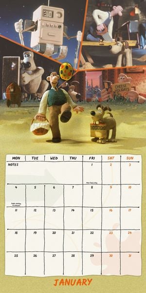 Produktbild: Wallace and Gromit 2027 &ndash; Wandkalender