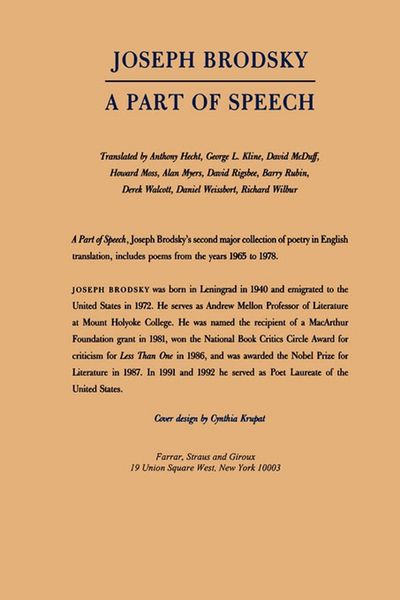 Produktbild: A Part of Speech