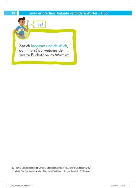 Produktbild: Deutsch-Testblock So gut bin ich! 1. Klasse