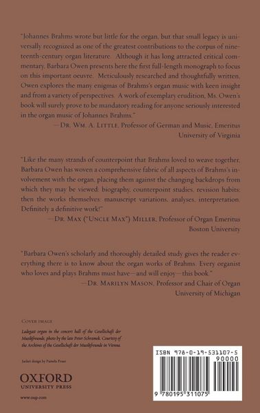 Produktbild: The Organ Music of Johannes Brahms