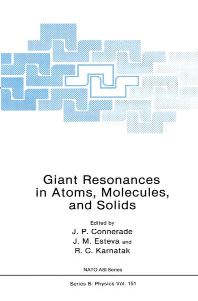 Produktbild: Giant Resonances in Atoms, Molecules, and Solids