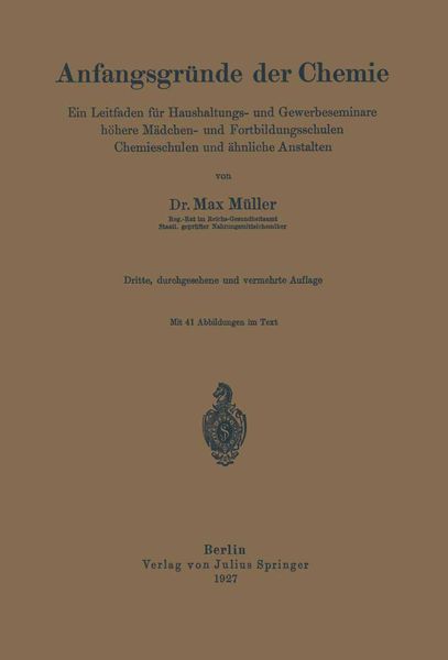 Produktbild: Anfangsgr&uuml;nde der Chemie