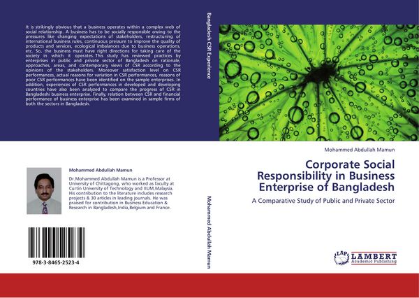 Produktbild: Corporate Social Responsibility in Business Enterprise of Bangladesh
