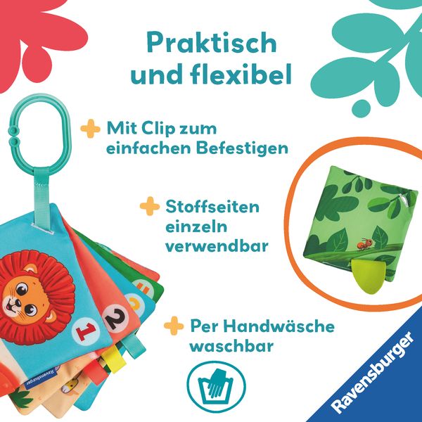 Produktbild: Play+ Mein allererstes Spielbuch: Zahlen und Farben (Stoffbuch) - ab 6 Monate
