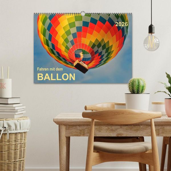 Produktbild: Fahren mit dem Ballon (Wandkalender 2026 DIN A3 quer), CALVENDO Monatskalender