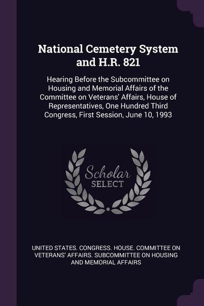 Produktbild: National Cemetery System and H.R. 821