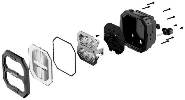 Produktbild: Osram Automotive Arbeitsscheinwerfer 12 V, 24 V LEDriving&reg; Cube PX2500 Ultra Wide LEDPWL 101-UW Breite Nahfeldausleuchtung (B x H x T) 68.4 x 113.42