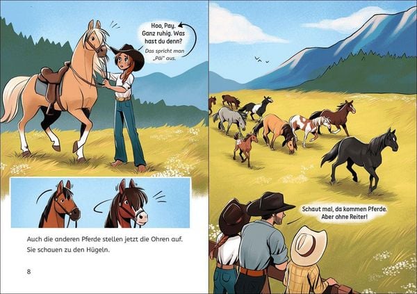 Produktbild: Lesel&ouml;wen 3. Klasse - Freiheit f&uuml;r die Mustangs