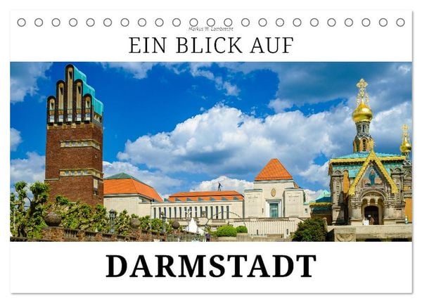 Produktbild: Ein Blick auf Darmstadt in Farbe (Tischkalender 2027 DIN A5 quer), CALVENDO Monatskalender