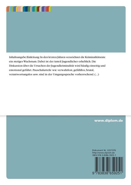Produktbild: Jugendkriminalit&auml;t aus psychologischer Sicht