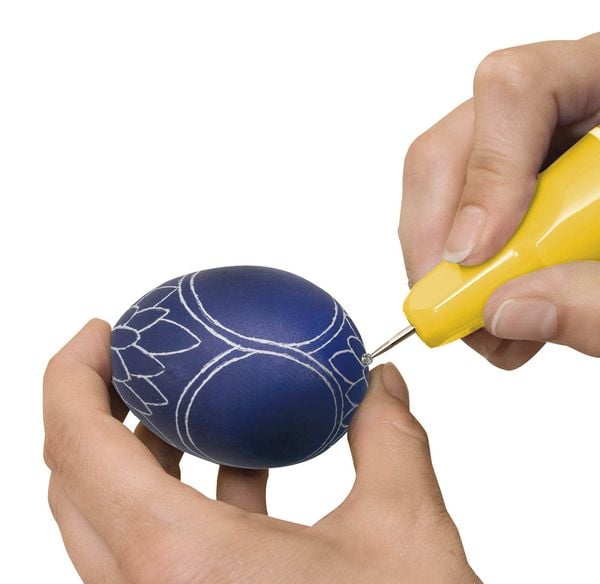 Produktbild: PEBARO 0354 - Eiergravieren, Ostereier-Malset mit Gravierstift und Zubeh&ouml;r, Bastelset