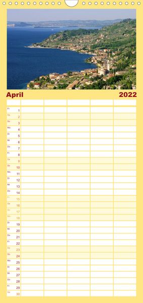 Produktbild: Familienplaner Gardasee (Wandkalender 2022 , 21 cm x 45 cm, hoch)