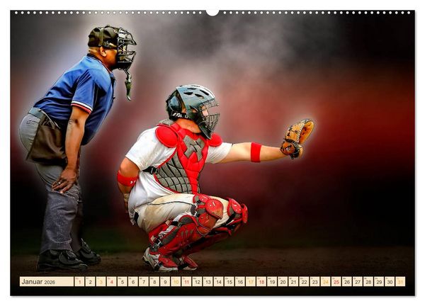 Produktbild: Baseball - Fight (Wandkalender 2026 DIN A2 quer), CALVENDO Monatskalender