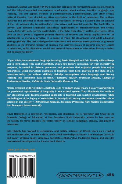Produktbild: Language, Nation, and Identity in the Classroom