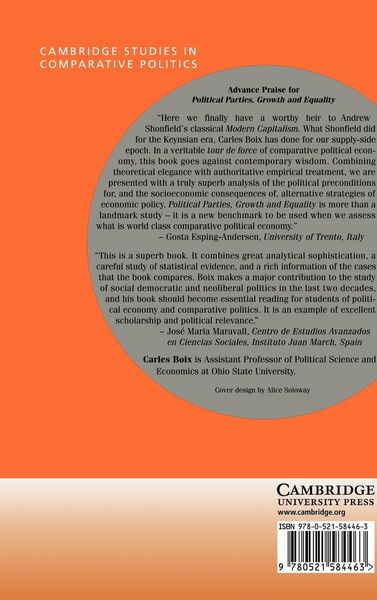 Produktbild: Political Parties, Growth and Equality