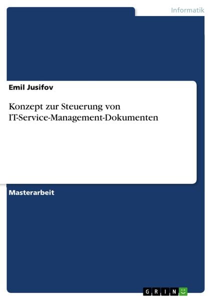 Produktbild: Konzept zur Steuerung von IT-Service-Management-Dokumenten