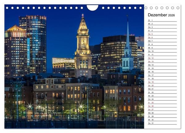 Produktbild: Stadtansichten aus Boston (Wandkalender 2026 DIN A4 quer), CALVENDO Monatskalender