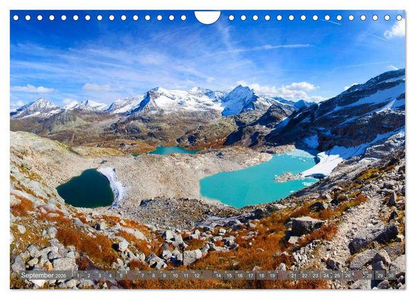 Produktbild: Berge - Gletscher - Seen (Wandkalender 2026 DIN A4 quer), CALVENDO Monatskalender