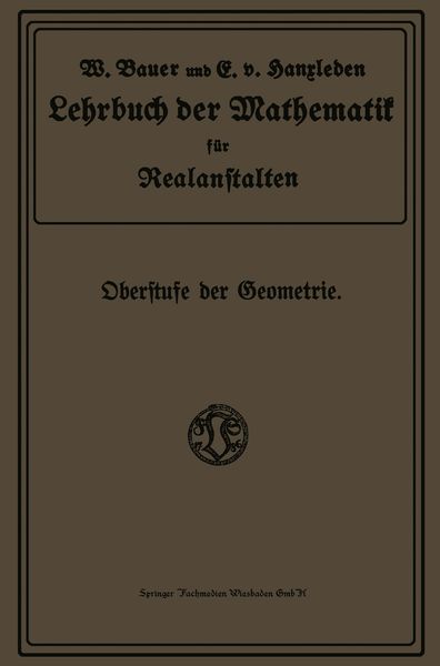 Produktbild: Lehrbuch der Mathematik f&uuml;r Realanstalten