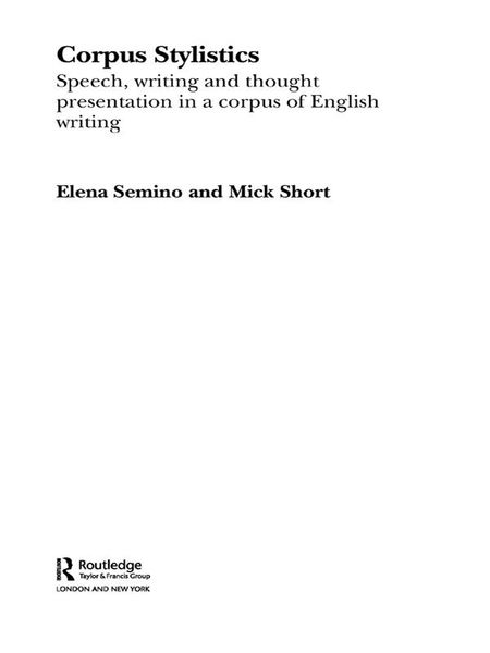 Produktbild: Corpus Stylistics
