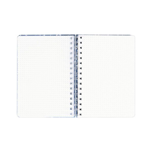 Produktbild: Idena Notizbuch Floral Spiralbindung 78 Blatt 120g/m&sup2; gepunktet