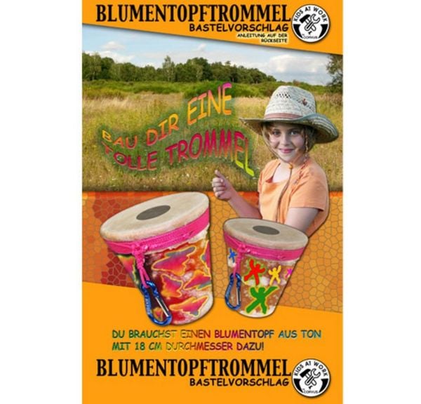 Rattlesnake: Blumentopftrommel zum basteln