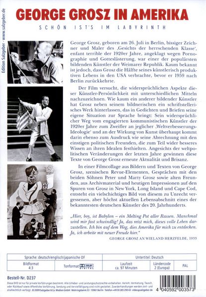 Produktbild: George Grosz in Amerika