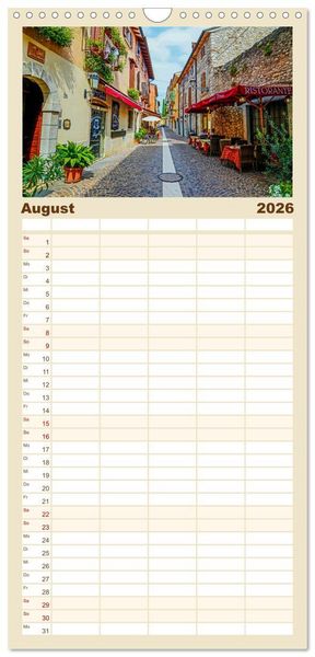 Produktbild: Familienplaner 2026 - Gardasee - lago di Garda by Sascha Ferrari mit 5 Spalten (Wandkalender, 21 x 45 cm) CALVENDO