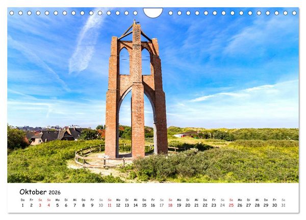 Produktbild: Borkum, bezaubernde Nordseeinsel (Wandkalender 2026 DIN A4 quer), CALVENDO Monatskalender