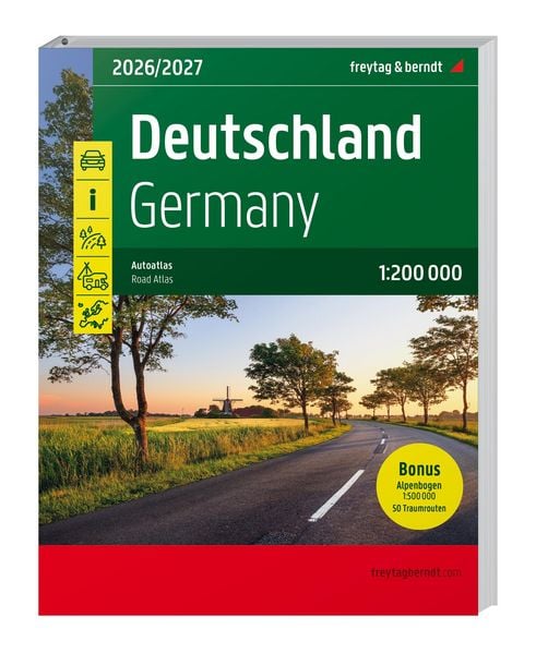 Produktbild: Deutschland, Autoatlas 1:200.000, 2026/2027, freytag & berndt
