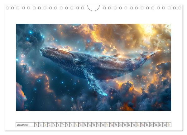 Produktbild: Tiere im Weltraum (Wandkalender 2026 DIN A4 quer), CALVENDO Monatskalender