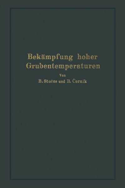 Produktbild: Bek&auml;mpfung hoher Grubentemperaturen