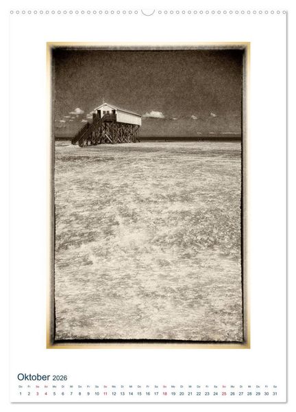 Produktbild: Nordseebrise - Bezauberndes Nordfriesland (Wandkalender 2026 DIN A2 hoch), CALVENDO Monatskalender