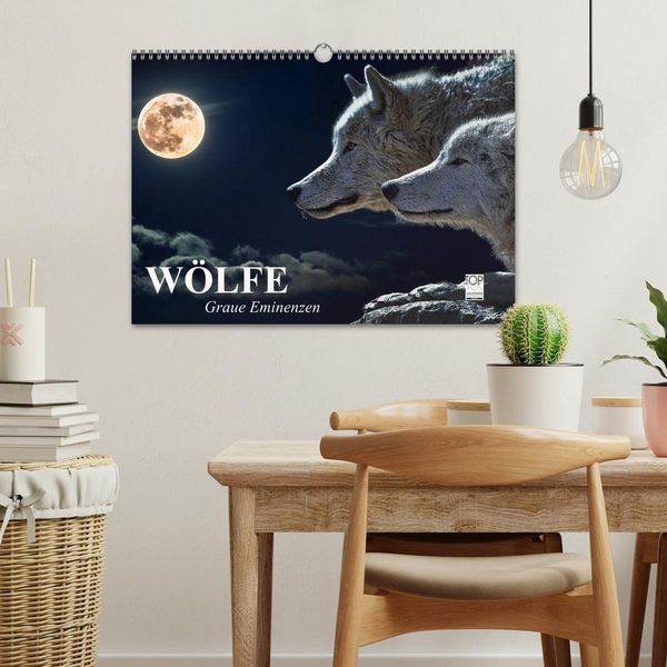 Produktbild: W&ouml;lfe. Graue Eminenzen (Wandkalender 2026 DIN A3 quer), CALVENDO Monatskalender
