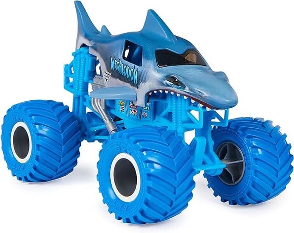 Produktbild: Monster Jam, offizieller Megalodon Monster Truck, Druckguss-Fahrzeug zum Sammeln im Ma&szlig;stab 1:24, Spielzeug f&uuml;r Kinder ab 3 Jahren