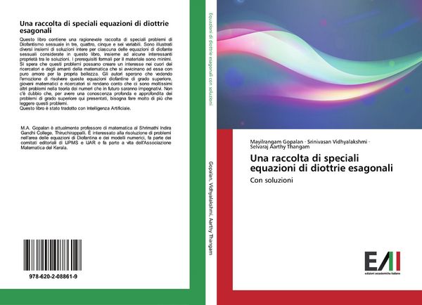 Produktbild: Una raccolta di speciali equazioni di diottrie esagonali