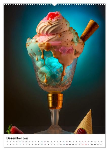 Produktbild: Eis zum dahinschmelzen (hochwertiger Premium Wandkalender 2026 DIN A2 hoch), Kunstdruck in Hochglanz