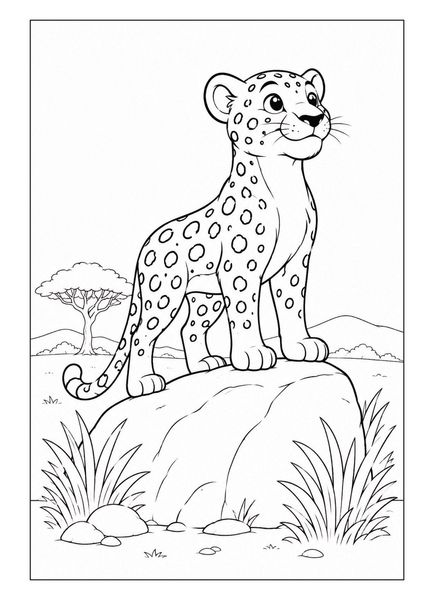 Produktbild: Dschungeltiere Malbuch f&uuml;r Kinder von 5&ndash;7 Jahren mit 50 sch&ouml;nen Ausmalbildern