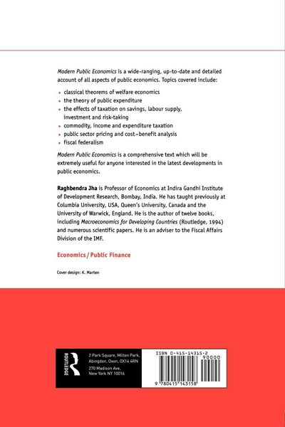 Produktbild: Modern Public Economics