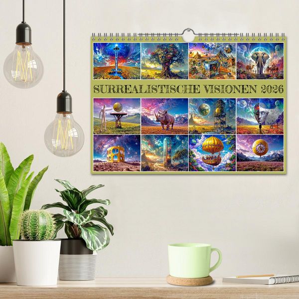 Produktbild: Surrealistische Visionen (Wandkalender 2026 DIN A4 quer), CALVENDO Monatskalender
