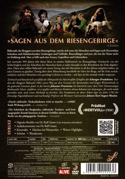 Produktbild: R&uuml;bezahl - Herr der Berge (1957) (Filmjuwelen / Schongerfilm-M&auml;rchen)