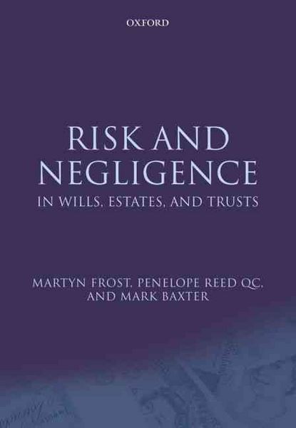 Produktbild: Risk and Negligence in Wills, Estates, and Trusts