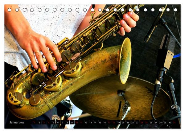 Produktbild: Jazz pur (Tischkalender 2026 DIN A5 quer), CALVENDO Monatskalender
