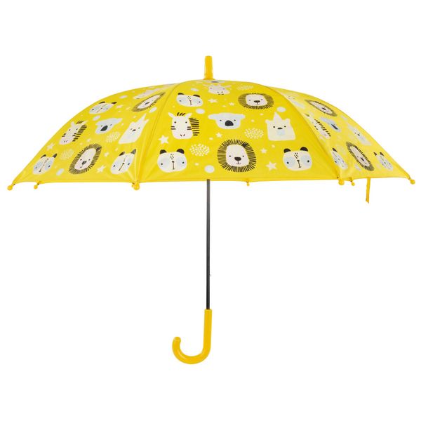 Produktbild: Idena Regenschirm Magic Tiere gelb &Oslash;83x66cm