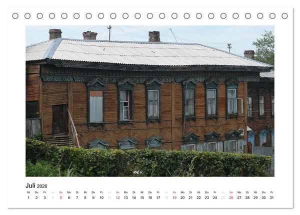 Produktbild: Holzh&auml;user in Irkutsk (Tischkalender 2026 DIN A5 quer), CALVENDO Monatskalender