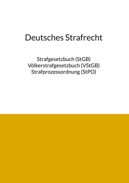 Produktbild: Deutsches Strafrecht 2023