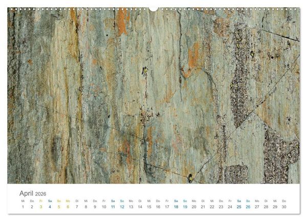 Produktbild: Die Natur als K&uuml;nstlerin - Sch&ouml;nheit der Steine (hochwertiger Premium Wandkalender 2026 DIN A2 quer), Kunstdruck in Hochglanz