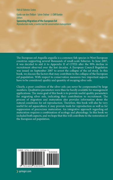 Produktbild: Spawning Migration of the European Eel