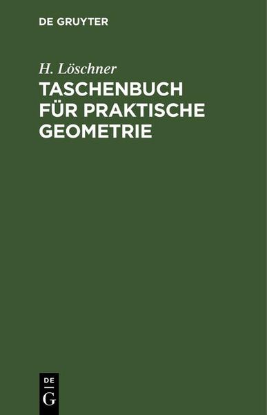 Produktbild: Taschenbuch f&uuml;r praktische Geometrie
