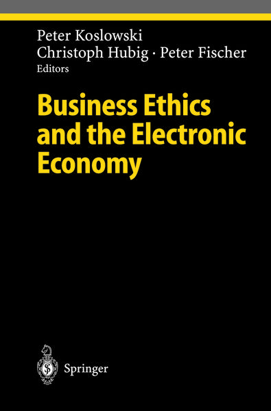 Produktbild: Business Ethics and the Electronic Economy